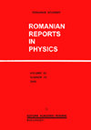 Romanian Reports in Physics雜志封面